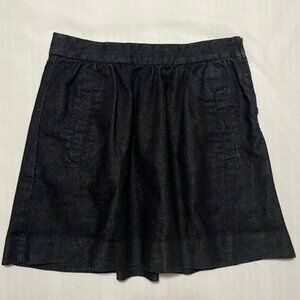 J Crew dark blue denim skirt size 4